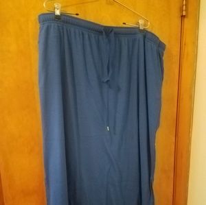 Knit side slit skirt